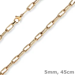 5mm Phantasiekette Halskette Collier aus 585 Gold Rotgold 45cm