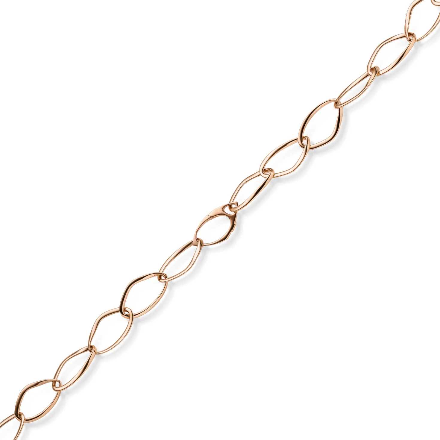 16,5mm Phantasie-Kette Halskette Collier aus 585 Gold Rotgold 60cm