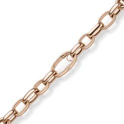 19,5mm Phantasie-Kette Halskette Collier aus 585 Gold Rotgold 55cm