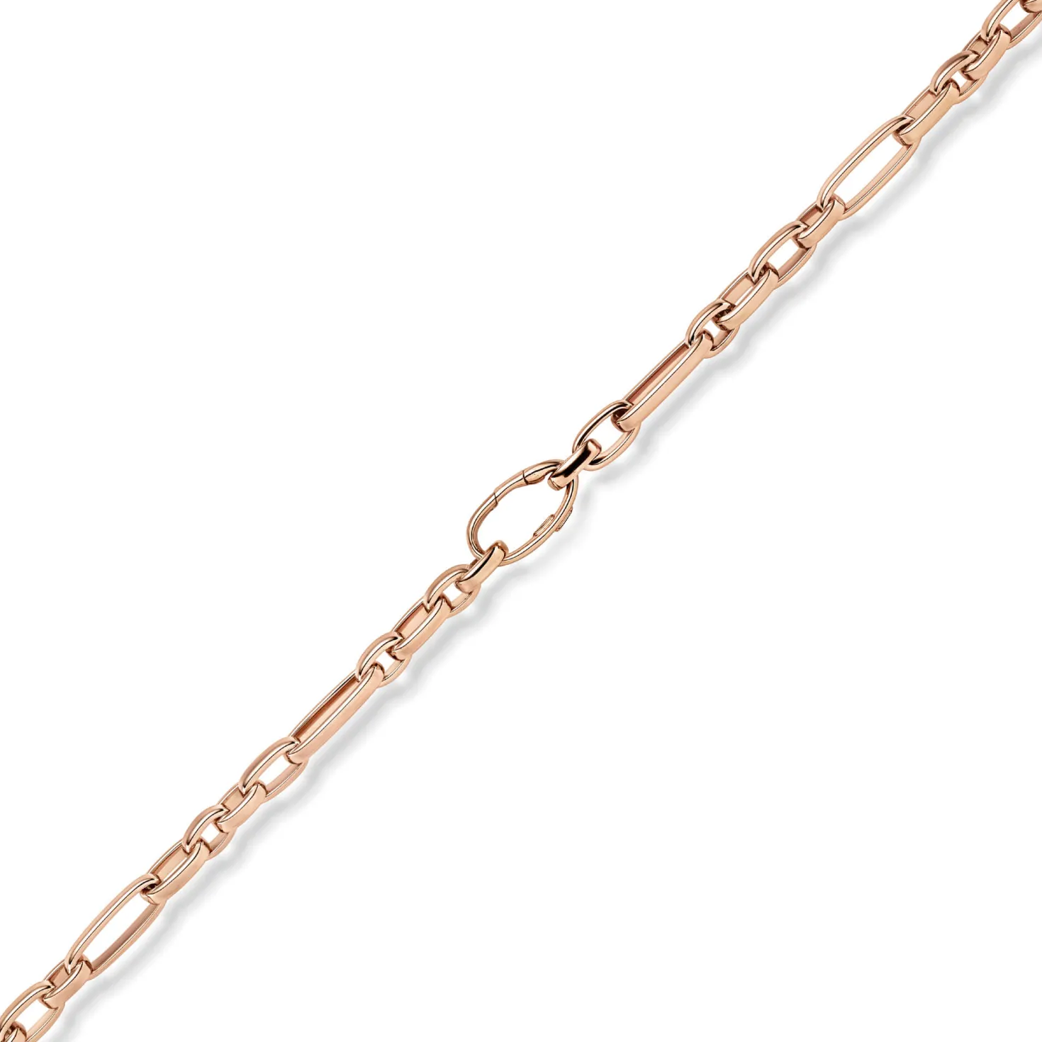 8mm Phantasie-Kette Halskette Collier aus 585 Gold Rotgold glänzend 50cm