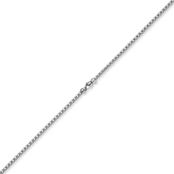4mm Phantasiekette Halskette Collier aus 585 Gold Weißgold glänzend 45cm