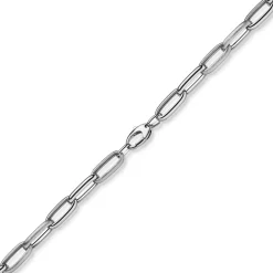 9mm Phantasie Kette Halskette Collier aus 585 Gold Weißgold matt/glänzend 45cm