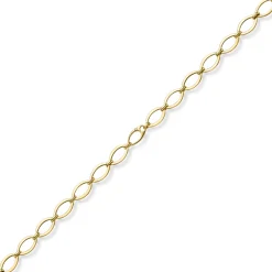 12,5mm Phantasie-Kette Halskette ovale Kettenglieder 585 Gold Gelbgold 50cm