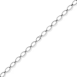 12,5mm Phantasie-Kette Halskette ovale Kettenglieder 585 Gold Weißgold 45cm