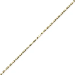 4mm Phantasiekette Kette Collier Halskette, 585 Gold Gelbgold, glänzend, 45cm