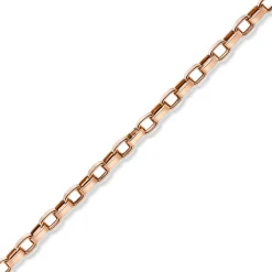 13mm Phantasie-Kette ovale Ketteglieder abgeflacht 585 Gold Rotgold 60cm