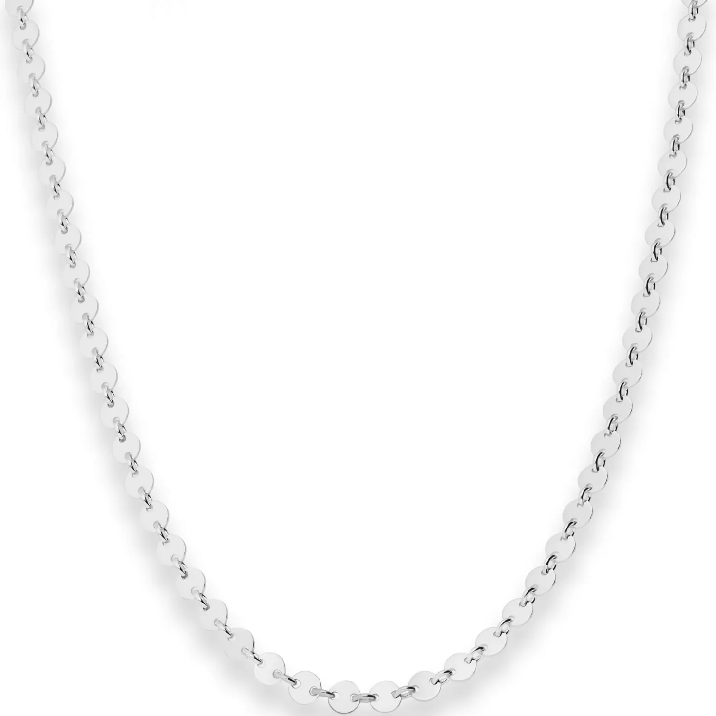 4mm Plattenkette Silberkette Collier Halskette aus 925 Silber 36cm