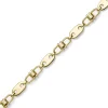 11mm Platte-Steigbügel Kette Collier Halskette aus 585 Gold Gelbgold massiv 60cm