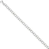 5,7mm Ringel Armband Rundankerarmband aus echtem 925 Silber rhodiniert, 19cm