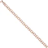 6mm Ringel Armband Rundankerarmband aus 925 Silber rotgold vergoldet, 19cm