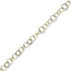 20mm Ringkette Phantasie-Armband Armkette aus 585 Gold Gelbgold Weißgold 19cm