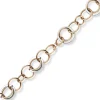 20mm Ringkette Phantasie-Armband Armkette aus 585 Gold Weißgold Rotgold 21cm