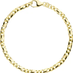 3,9mm Rockwellarmband Armband X-Panzerkette 333 Gold Gelbgold massiv 19cm