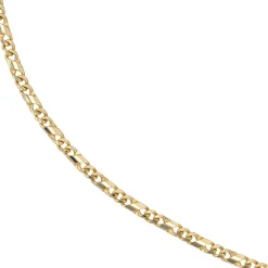 3,8mm Rockwell Kette Halskette Collier Goldkette 333 Gold Gelbgold massiv 45cm