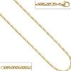 3,2mm Rockwell Kette Halskette Collier Goldkette 333 Gold Gelbgold 45cm Damen