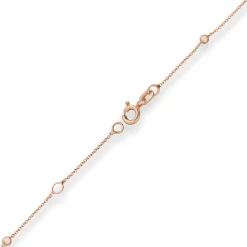 1mm Rund-Ankerkette Armband Kugel aus 585 Gold Rotgold 19cm mit Zwischenöse