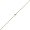 1,5mm Rund-Ankerkette aus 585 Gold Gelbgold Kette Collier Halskette, 40cm