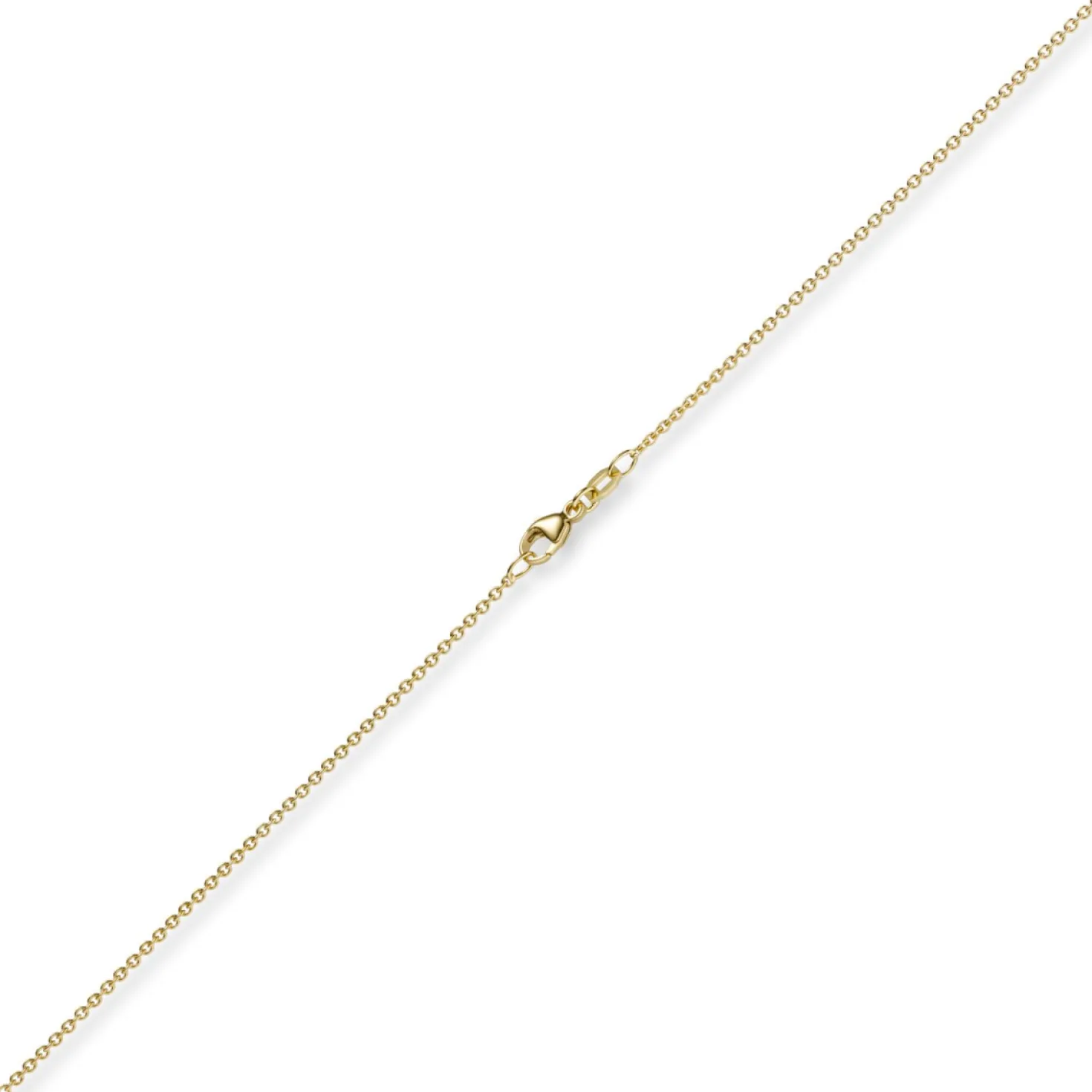 1,5mm Rund-Ankerkette aus 585 Gold Gelbgold Kette Collier Halskette, 50cm