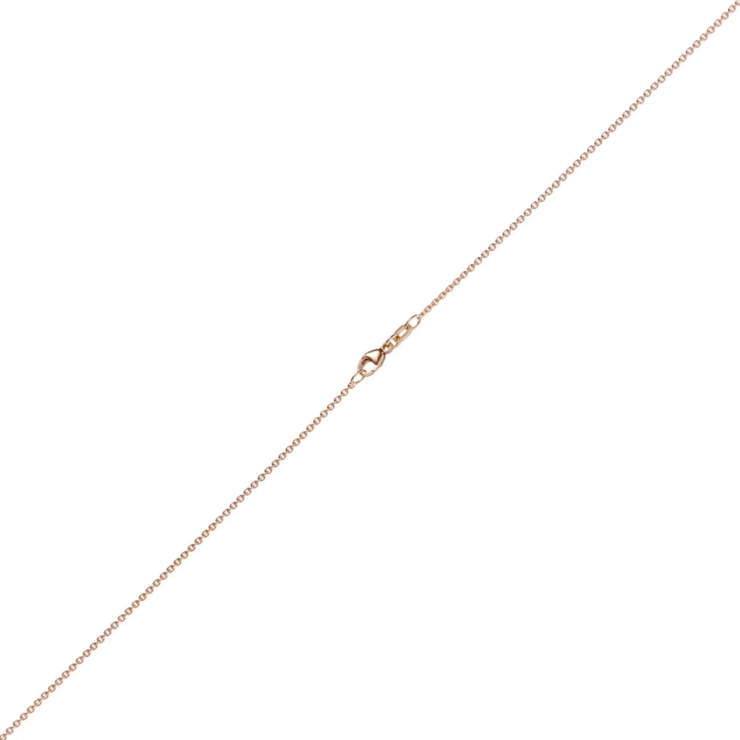 1,5mm Rund-Ankerkette aus 585 Gold Rotgold Kette Collier Halskette, 38cm