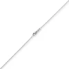 1,1mm Rund-Ankerkette aus 750 Gold Weißgold Kette Collier Halskette, 36cm