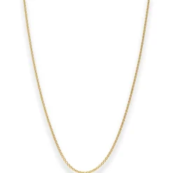 1,1mm Rund-Ankerkette Collier Halskette aus 375 Gold Gelbgold 36cm
