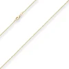 1,5mm Rund-Ankerkette Collier Halskette aus 375 Gold Gelbgold 40cm