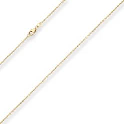 1,5mm Rund-Ankerkette Collier Halskette aus 375 Gold Gelbgold 40cm