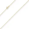 1,1mm Rund-Ankerkette Collier Halskette aus 333 Gold Gelbgold 36cm