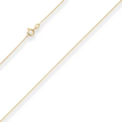 1,1mm Rund-Ankerkette Collier Halskette aus 333 Gold Gelbgold 36cm
