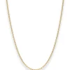 1,5mm Rund-Ankerkette Collier Halskette aus 333 Gold Gelbgold 38cm