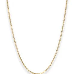 1,5mm Rund-Ankerkette Collier Halskette aus 333 Gold Gelbgold 38cm
