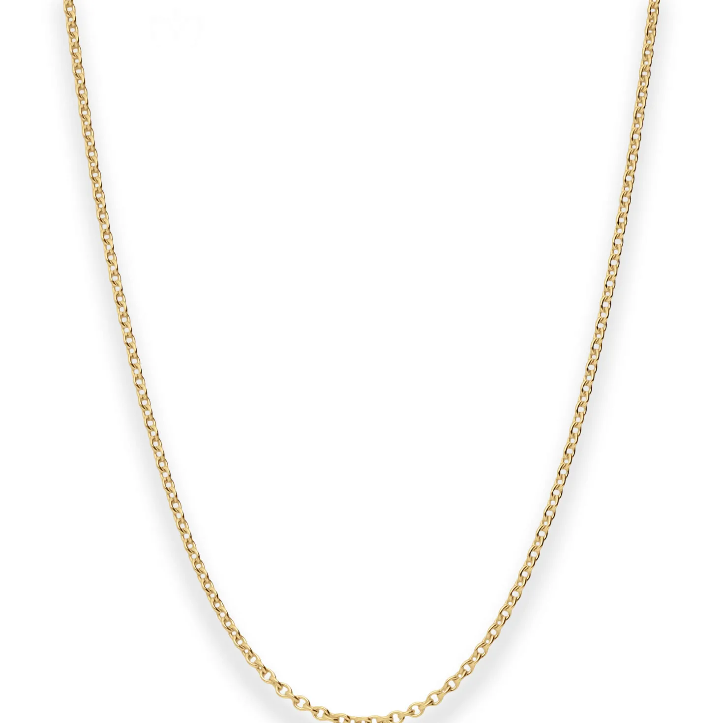1,5mm Rund-Ankerkette Collier Halskette aus 333 Gold Gelbgold 38cm