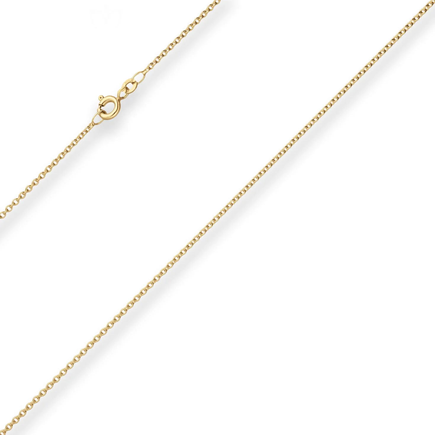 1,5mm Rund-Ankerkette Collier Halskette aus 333 Gold Gelbgold 38cm