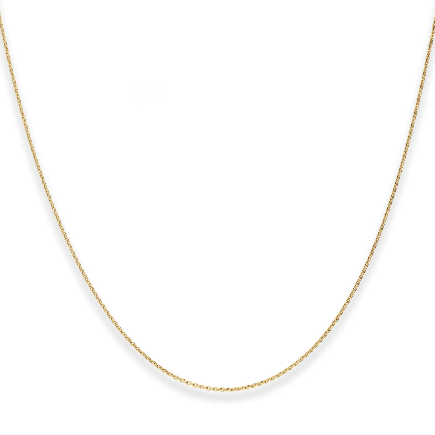 1,1mm Rund-Ankerkette Collier Halskette aus 375 Gold Gelbgold 36cm