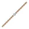 12mm Rundanker Kette Collier Halsschmuck 585 Gold Rotgold & Weißgold, 45cm