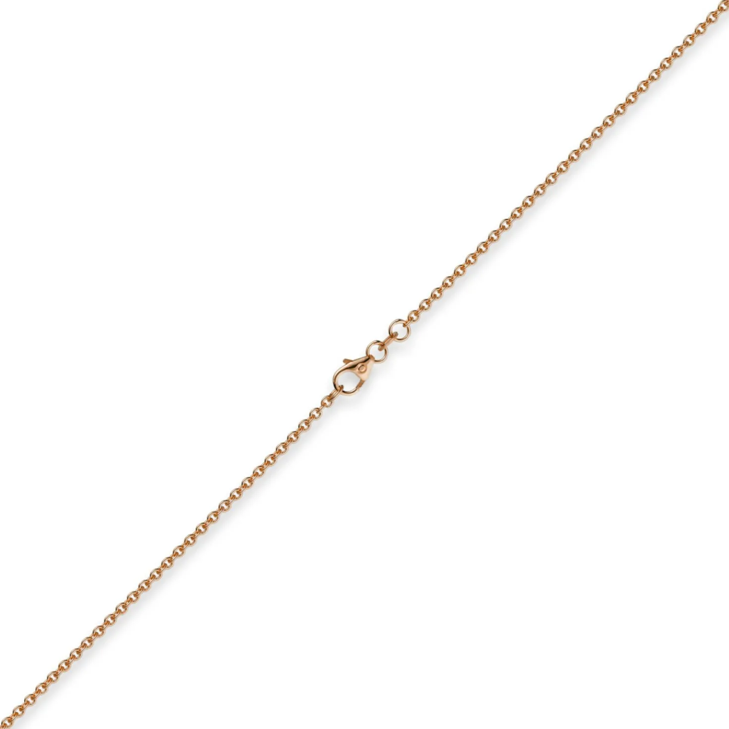 1,9mm Rund-Ankerkette Echt Gold 585 Rotgold Kette Collier Halskette 55cm