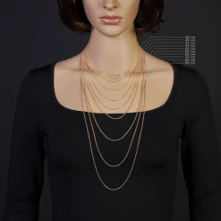 1,9mm Rund-Ankerkette Echt Gold 585 Rotgold Kette Collier Halskette 55cm