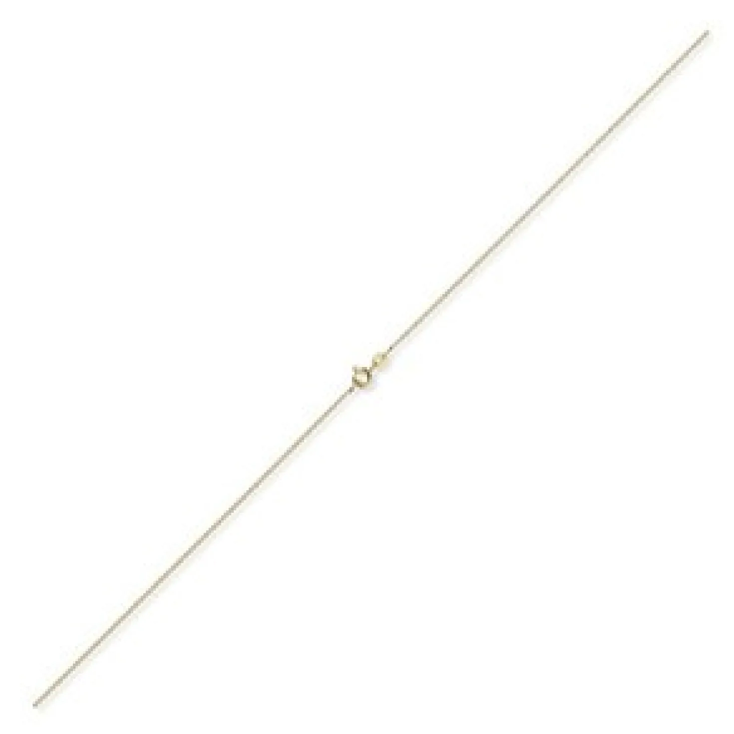 1,1mm Rund-Ankerkette 750 Gold Gelbgold Kette Collier Halskette, 70cm