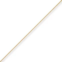 1,3mm Rund-Ankerkette Goldkette Collier Halskette aus 750 Gold Gelbgold 45cm