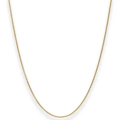 1,3mm Rund-Ankerkette Goldkette Collier Halskette aus 333 Gold Gelbgold 42cm