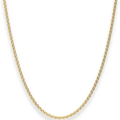 2,4mm Rund-Ankerkette Goldkette Collier Halskette aus 333 Gold Gelbgold 45cm