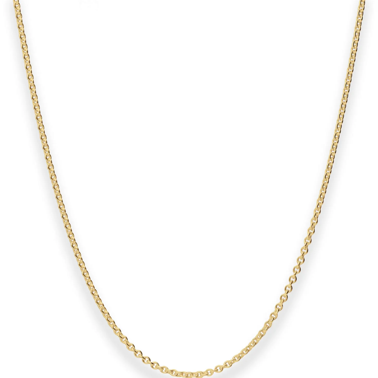 2mm Rund-Ankerkette Goldkette Collier Halskette aus 375 Gold Gelbgold 55cm