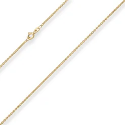 2mm Rund-Ankerkette Goldkette Collier Halskette aus 375 Gold Gelbgold 55cm