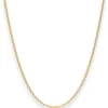 2mm Rund-Ankerkette Goldkette Collier Halskette aus 375 Gold Gelbgold 45cm