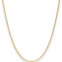 2mm Rund-Ankerkette Goldkette Collier Halskette aus 375 Gold Gelbgold 45cm
