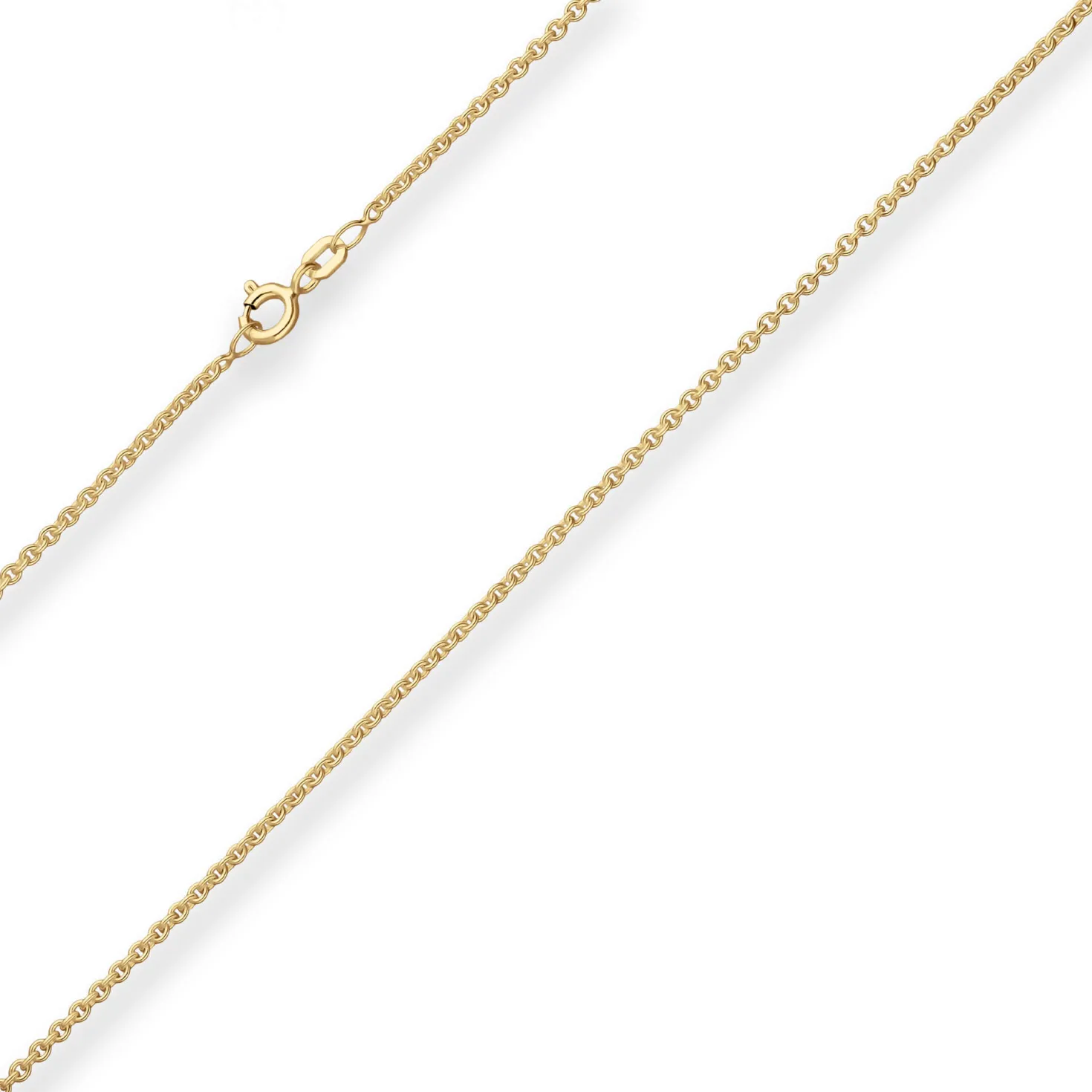 2mm Rund-Ankerkette Goldkette Collier Halskette aus 375 Gold Gelbgold 45cm