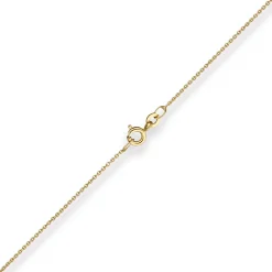 1,1mm Rund-Ankerkette Goldkette Collier Halskette aus 333 Gold Gelbgold 38cm
