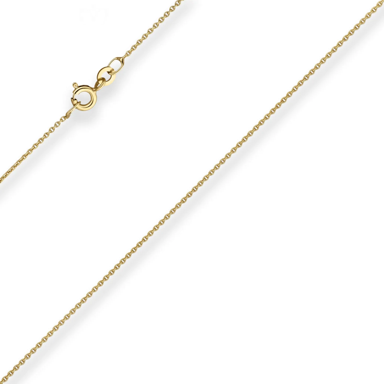 1,1mm Rund-Ankerkette Goldkette Collier Halskette aus 333 Gold Gelbgold 38cm