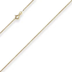 1,5mm Rund-Ankerkette Goldkette Collier Halskette aus 333 Gold Gelbgold 90cm