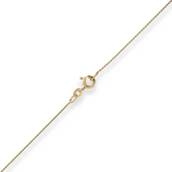 0,8mm Rund-Ankerkette Goldkette Collier Halskette aus 333 Gold Gelbgold 42cm